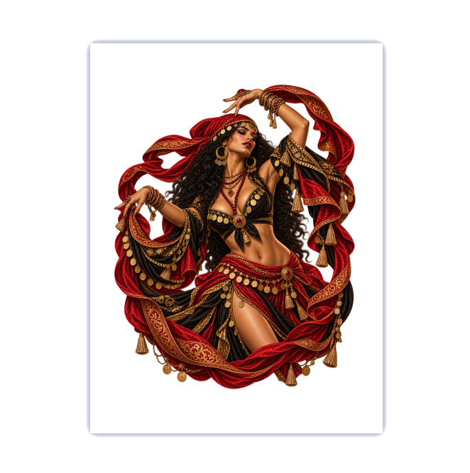 ""Cigana" Full Art - Placa decorativa" Placa decorativa