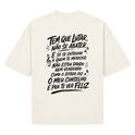 "Samba conselho, Camiseta Oversized Suedine 220g" Camiseta Oversized Suedine 220g