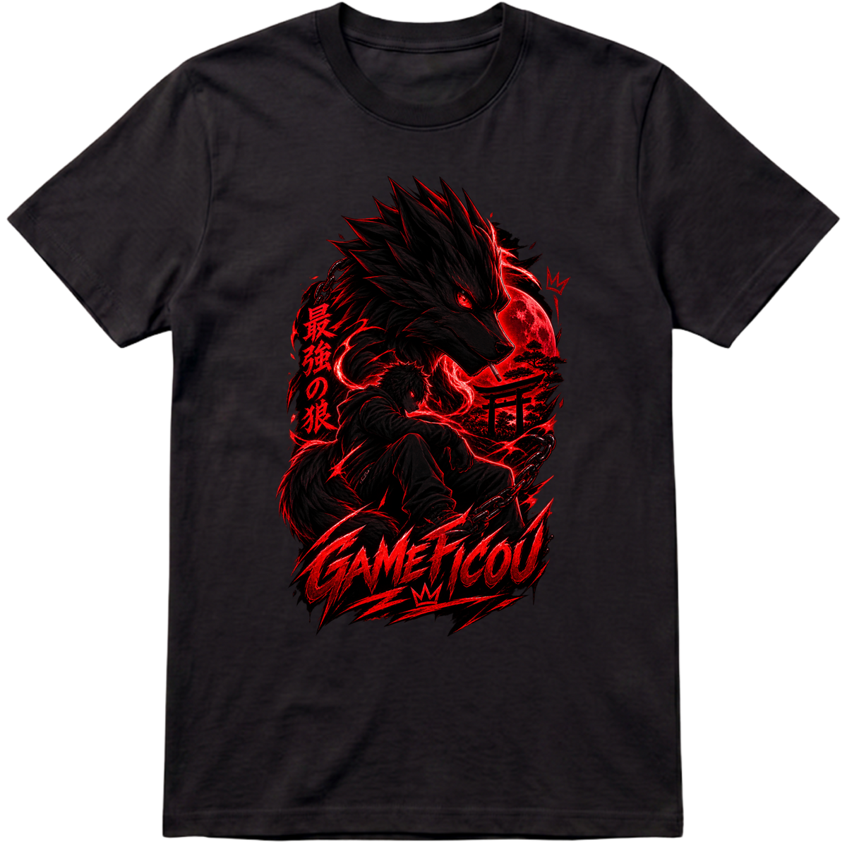 "Camisa foco GameFicou" Camiseta Premium Unissex Bunker Studios