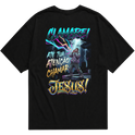 "Produto #012 Camisa Oversized CLAMAREI ATE TUA ATENÇAO CHAMAR JESUS" Oversized Básica 30.1