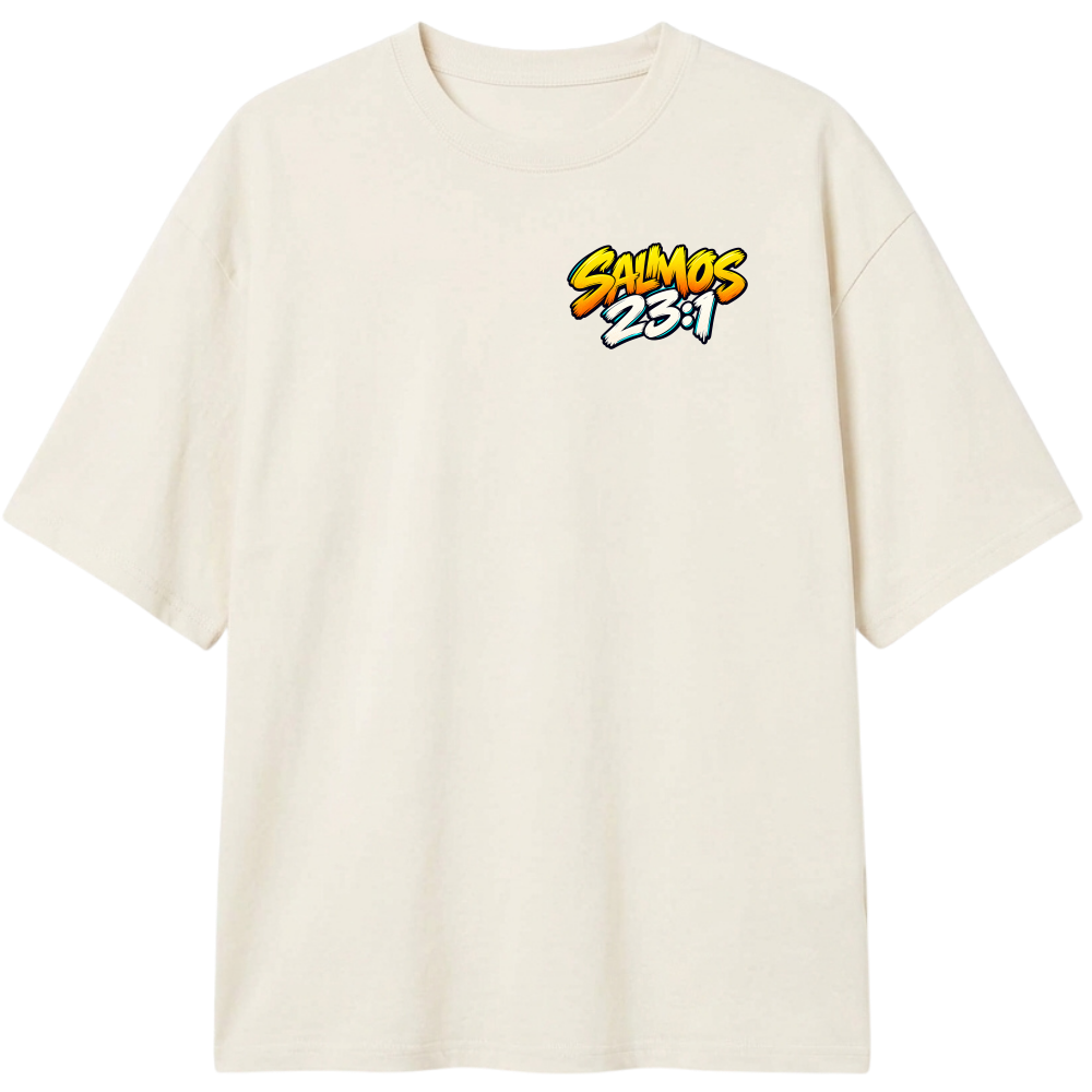 "Camiseta Oversized Cristã Salmo 23:1 | DÓKAH" Camiseta Oversized Classic