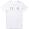 "Catholic 33 All White" Camiseta Premium Unissex Bunker Studios