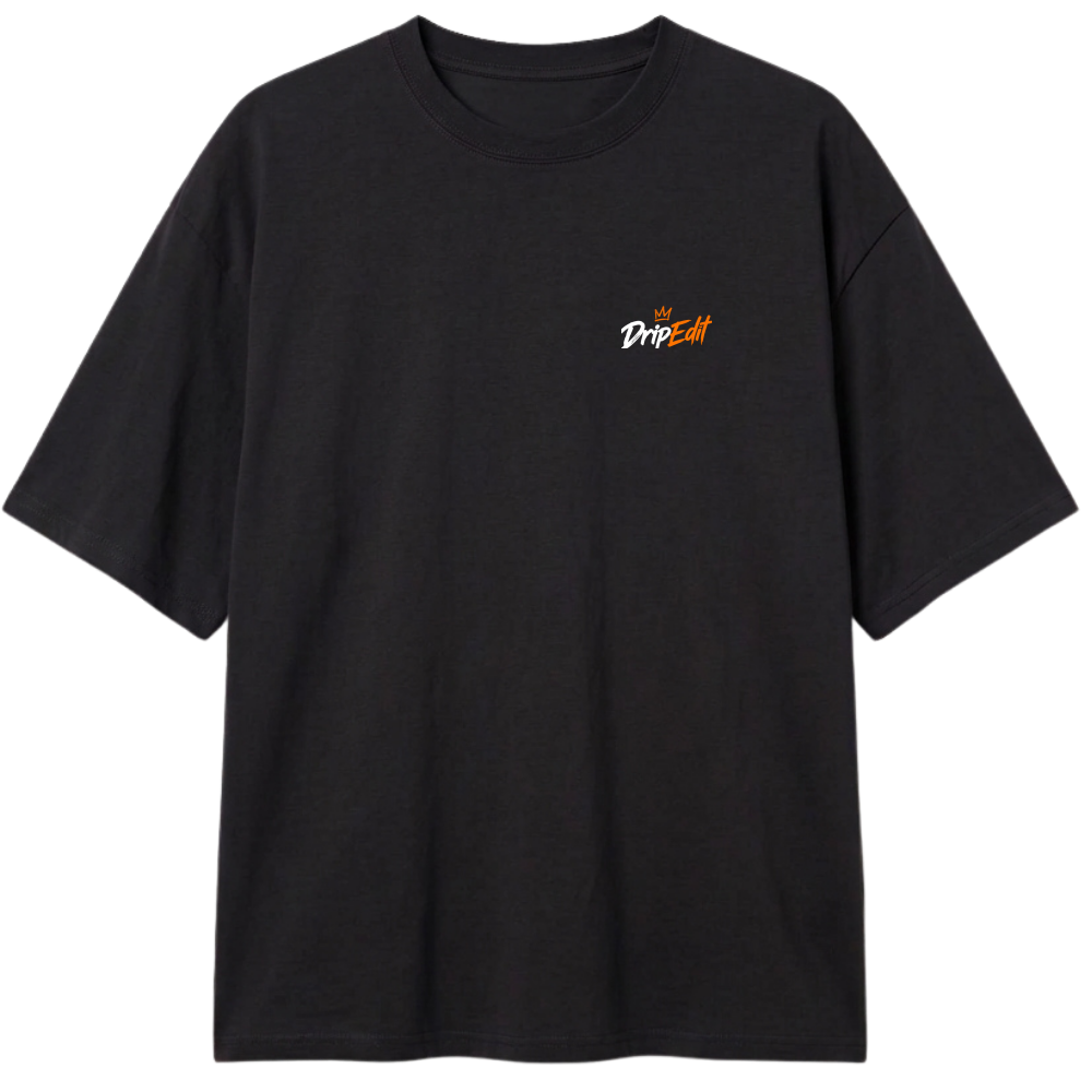 "Camiseta Oversized Classic DripEdit Leão" Camiseta Oversized Classic