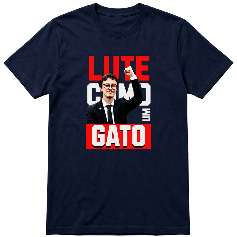 "Cortez Lute Como um Gato" Camiseta Básica Unissex