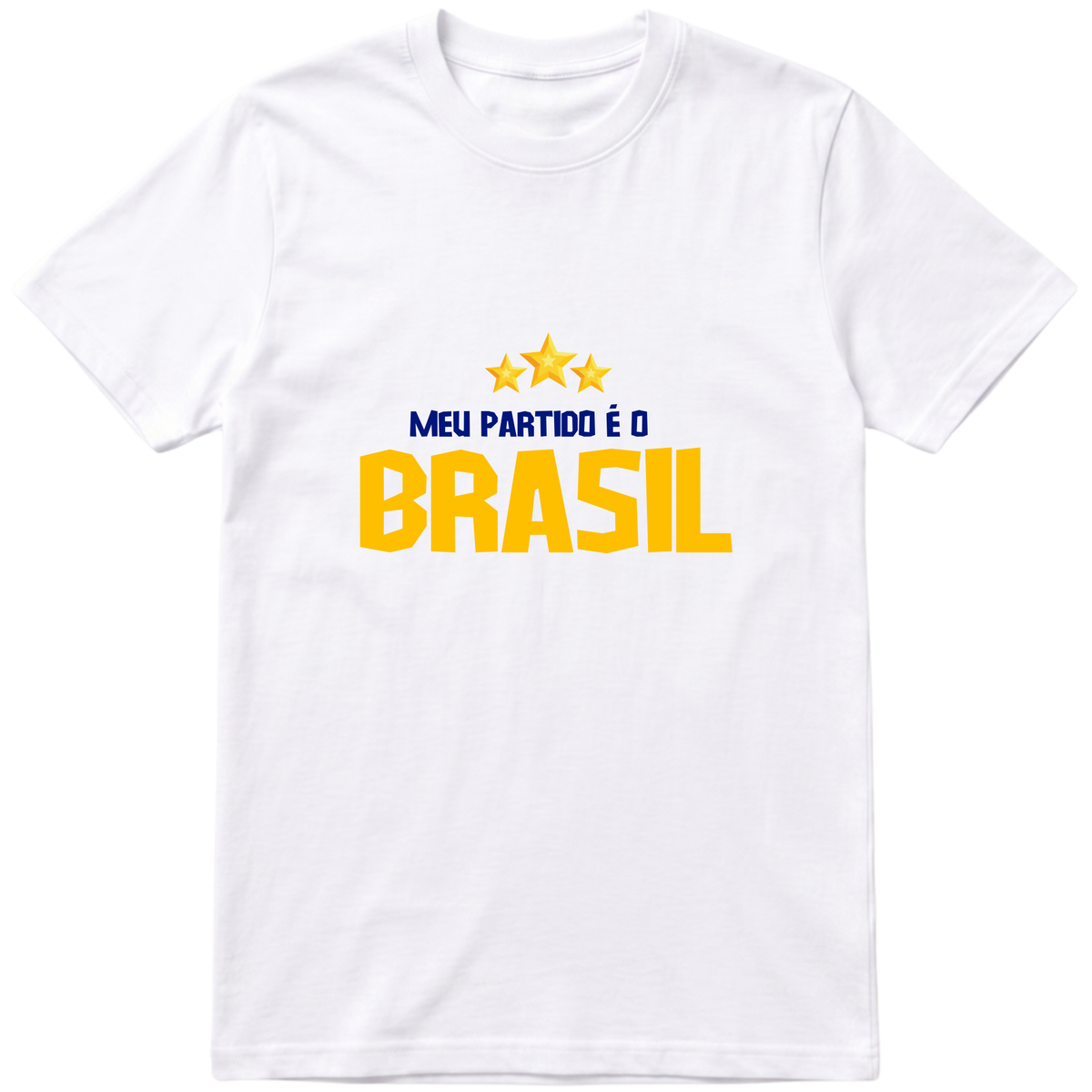 "Meu partido é o Brasil" Camiseta Premium Unissex Bunker Studios