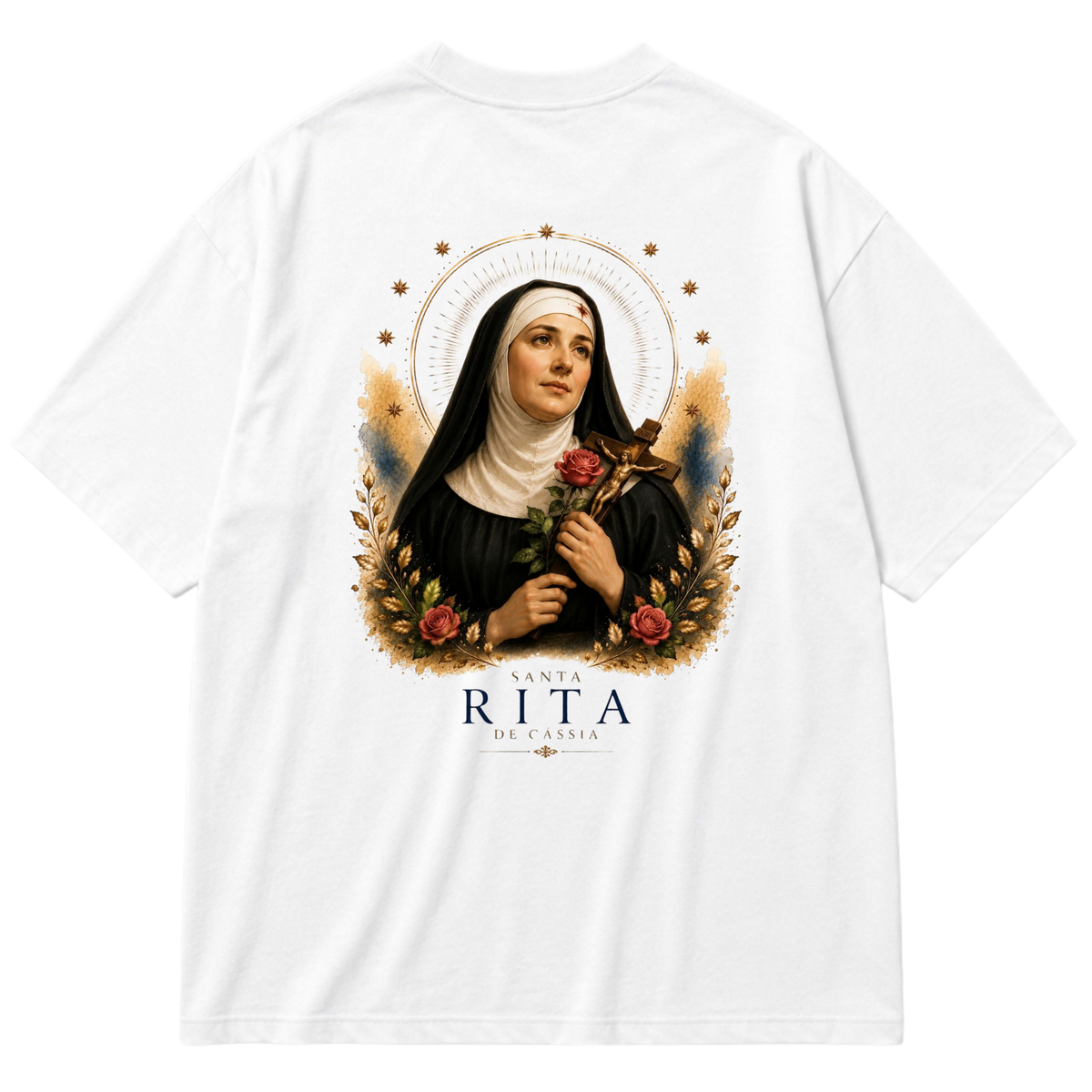 "Oversized - Santa Rita de Cássia" Oversized Premium 96% algodão 4% Elastano
