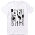 "Seriema - camiseta branca" Camiseta Premium Unissex Bunker Studios