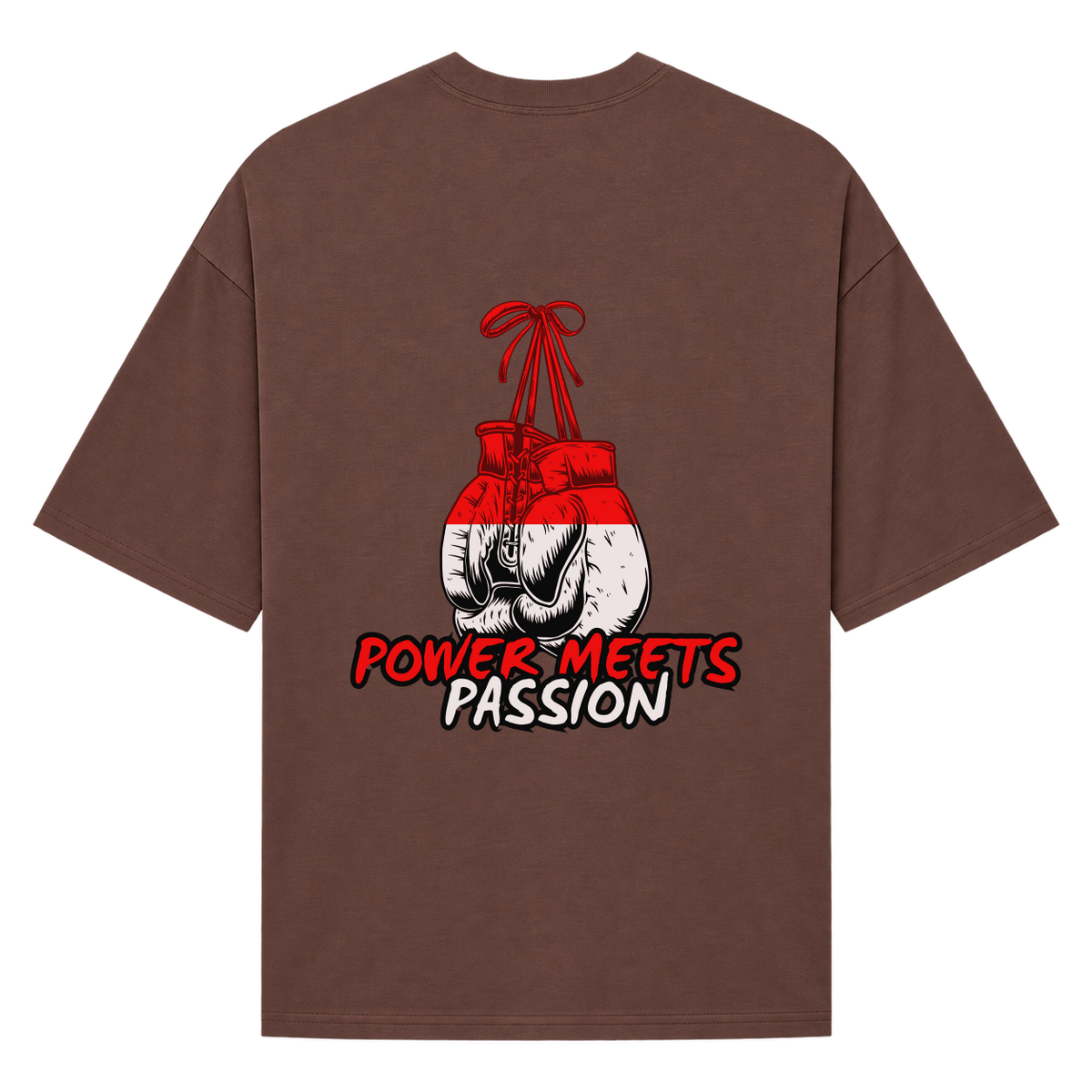 "Camiseta oversized estampa de boxe" Camiseta Oversized Suedine 220g