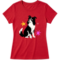 "Border collie" Blusa Baby Look