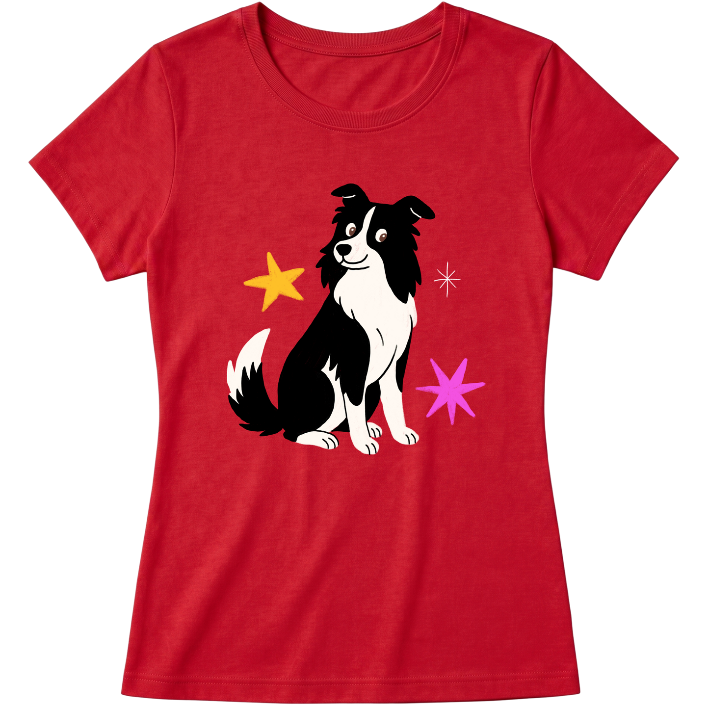 "Border collie" Blusa Baby Look