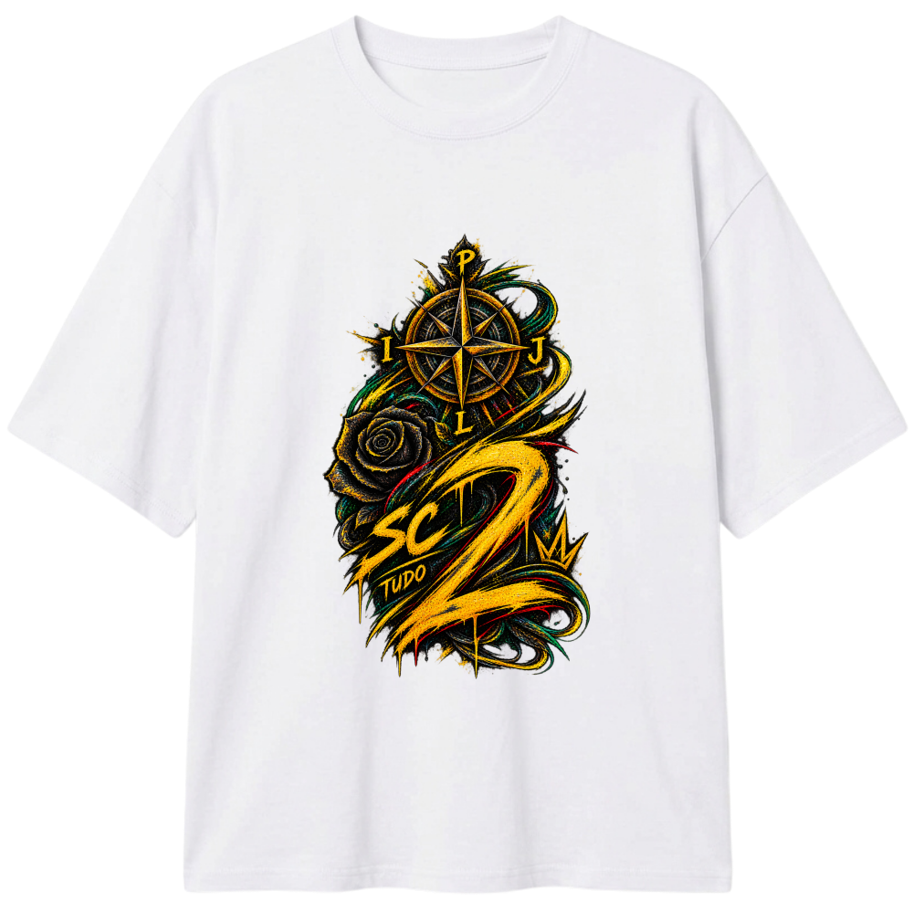 "Oversized Classic #016 - CØNTRAACØRRENTE" Camiseta Oversized Classic