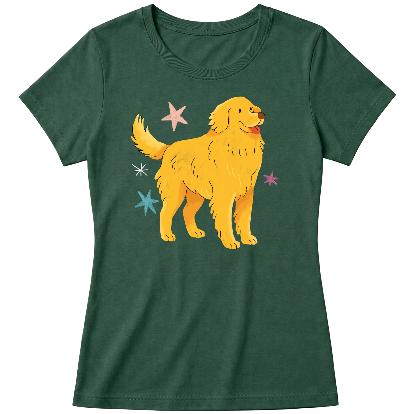 "Golden retrivier" Blusa Baby Look