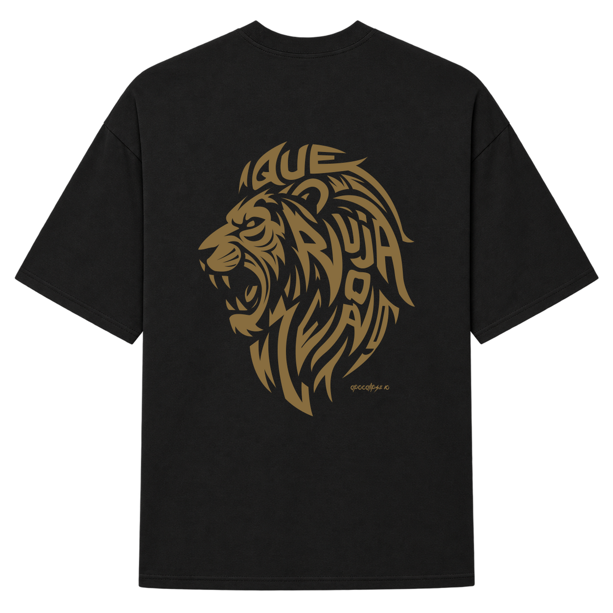 "Que ruja o leão" Camiseta Oversized Suedine 220g