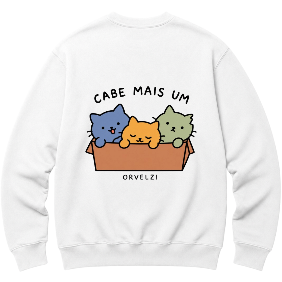 "Moletom Cabe Mais Um" Moletom com Capuz Básico
