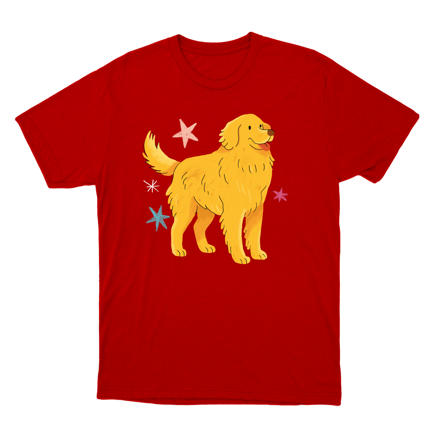 "Golden retrivier" Camiseta Básica Unissex
