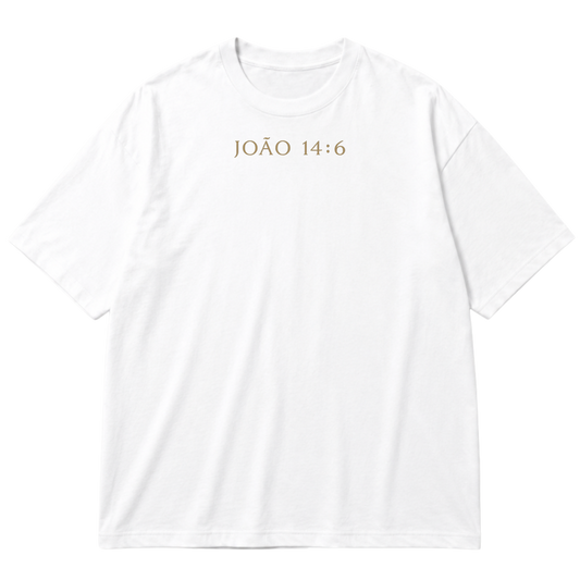 "João 14:6" Oversized Premium 96% algodão 4% Elastano