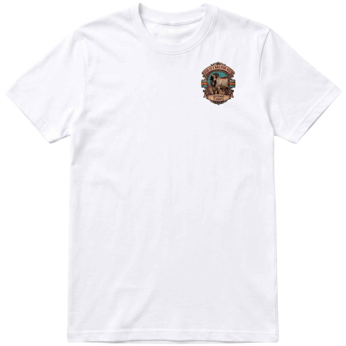 "Estampa POR FÉ" Camiseta Premium Unissex Bunker Studios