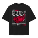 "Hustler" Camiseta Oversized Suedine 220g