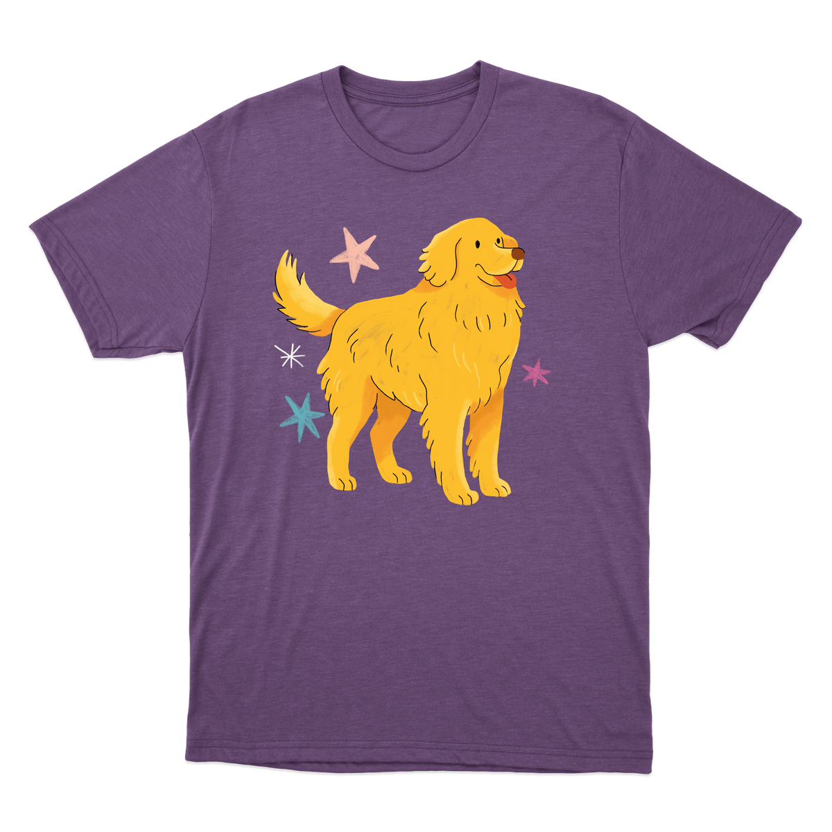 "Golden retrivier" Camiseta Básica Unissex