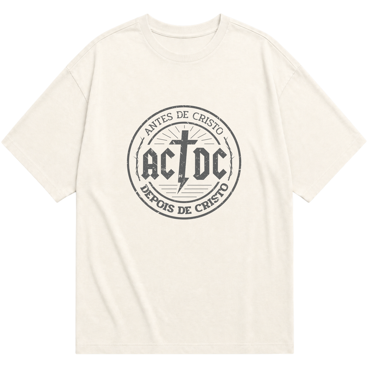 "ACDC - Antes de Cristo e Depois de Cristo" Oversized Básica 30.1