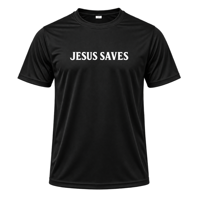 "Camiseta Dryfit Masculina Basic - Jesus Saves" Camiseta Dryfit Masculina Basic
