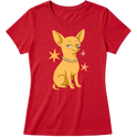 "Chihuahua de pelo curto" Blusa Baby Look