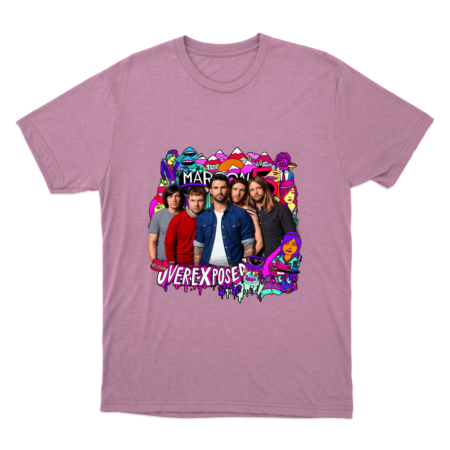 "Maroon 5 — Overexposed" Camiseta Básica Unissex