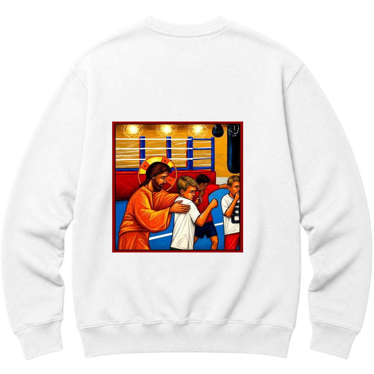 "Moletom Crew Essential Força Guiada pela Fé" Blusão Moletom