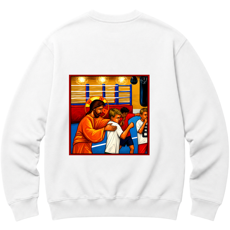 "Moletom Crew Essential Força Guiada pela Fé" Blusão Moletom