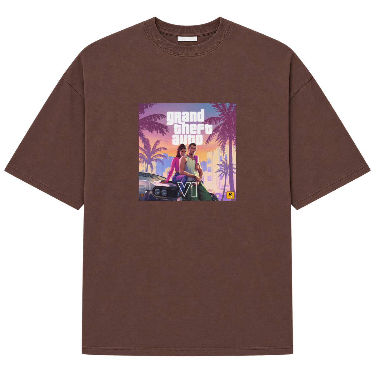 "VI.CE CITY THEMES" Camiseta Oversized Suedine 220g