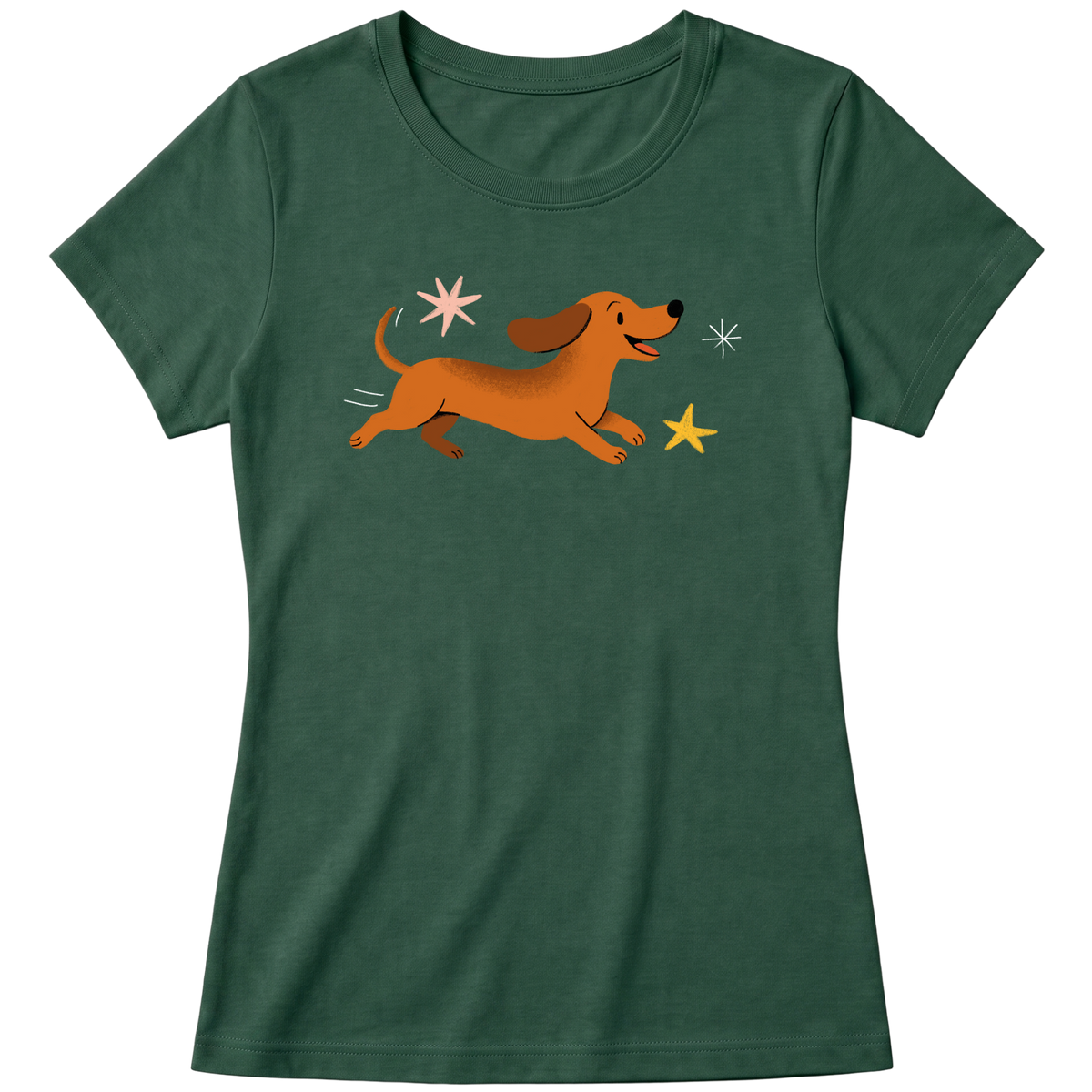 "Dachshund - salsicha" Blusa Baby Look