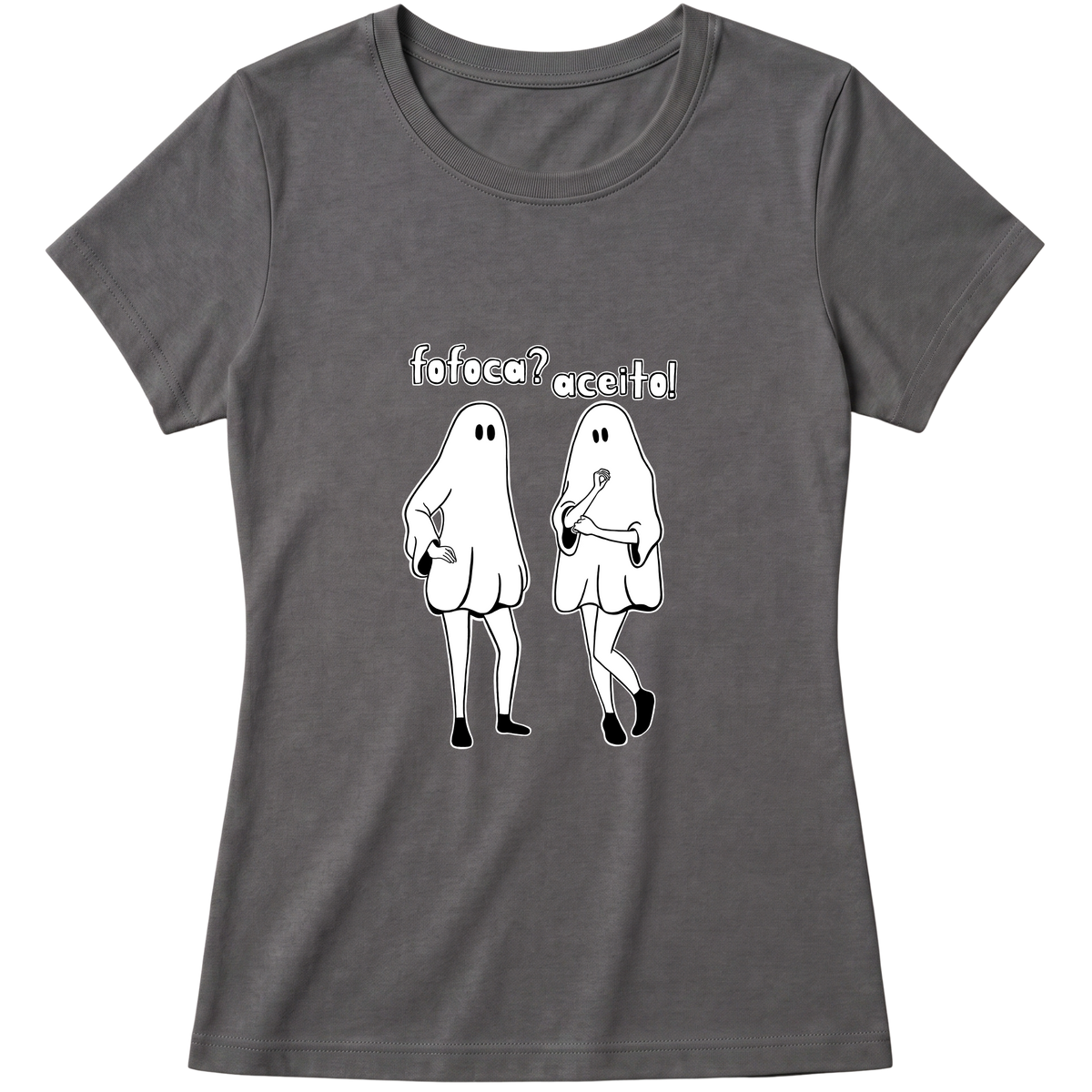 "Fofoca? Aceito!" Blusa Baby Look