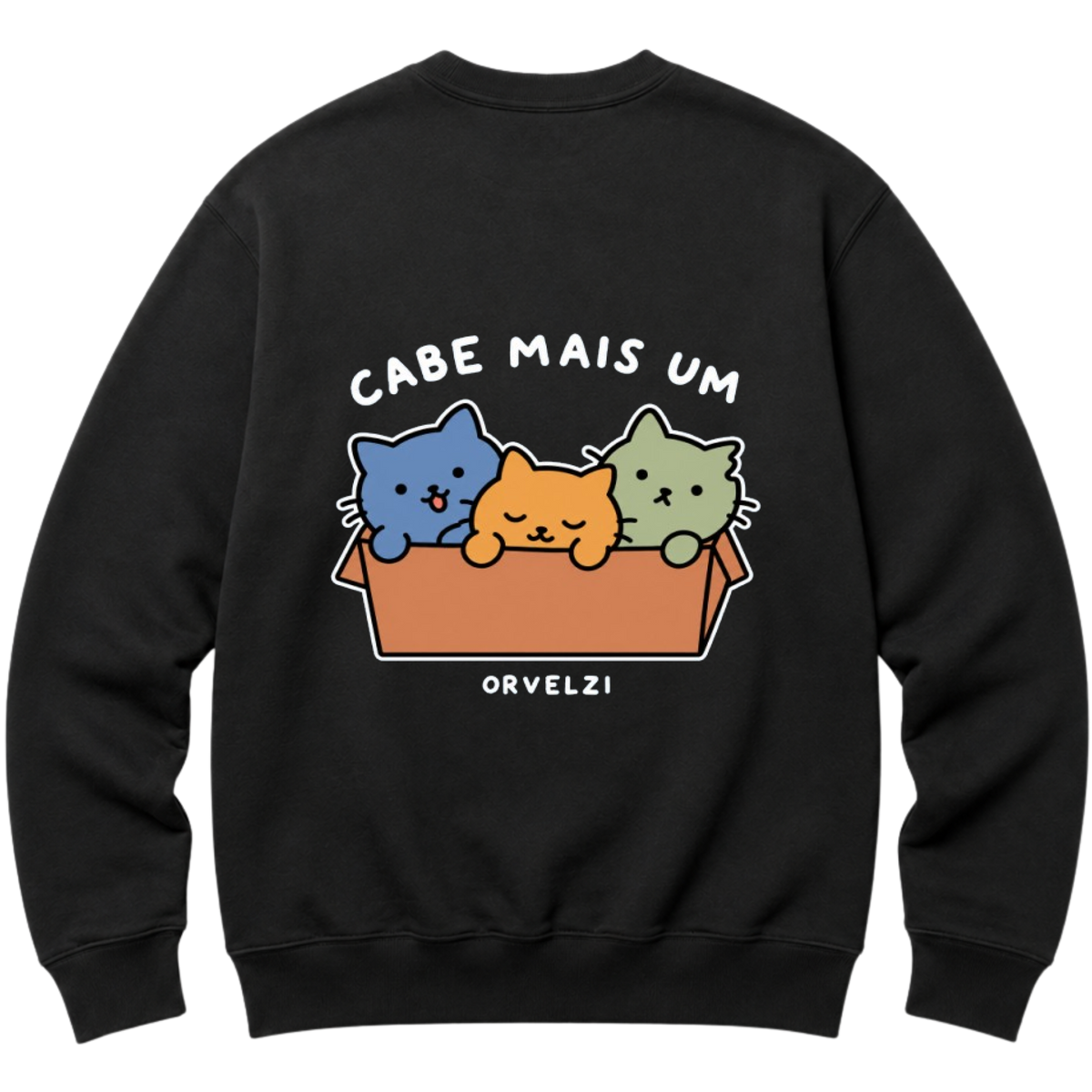 "Moletom Cabe Mais Um" Moletom com Capuz Básico