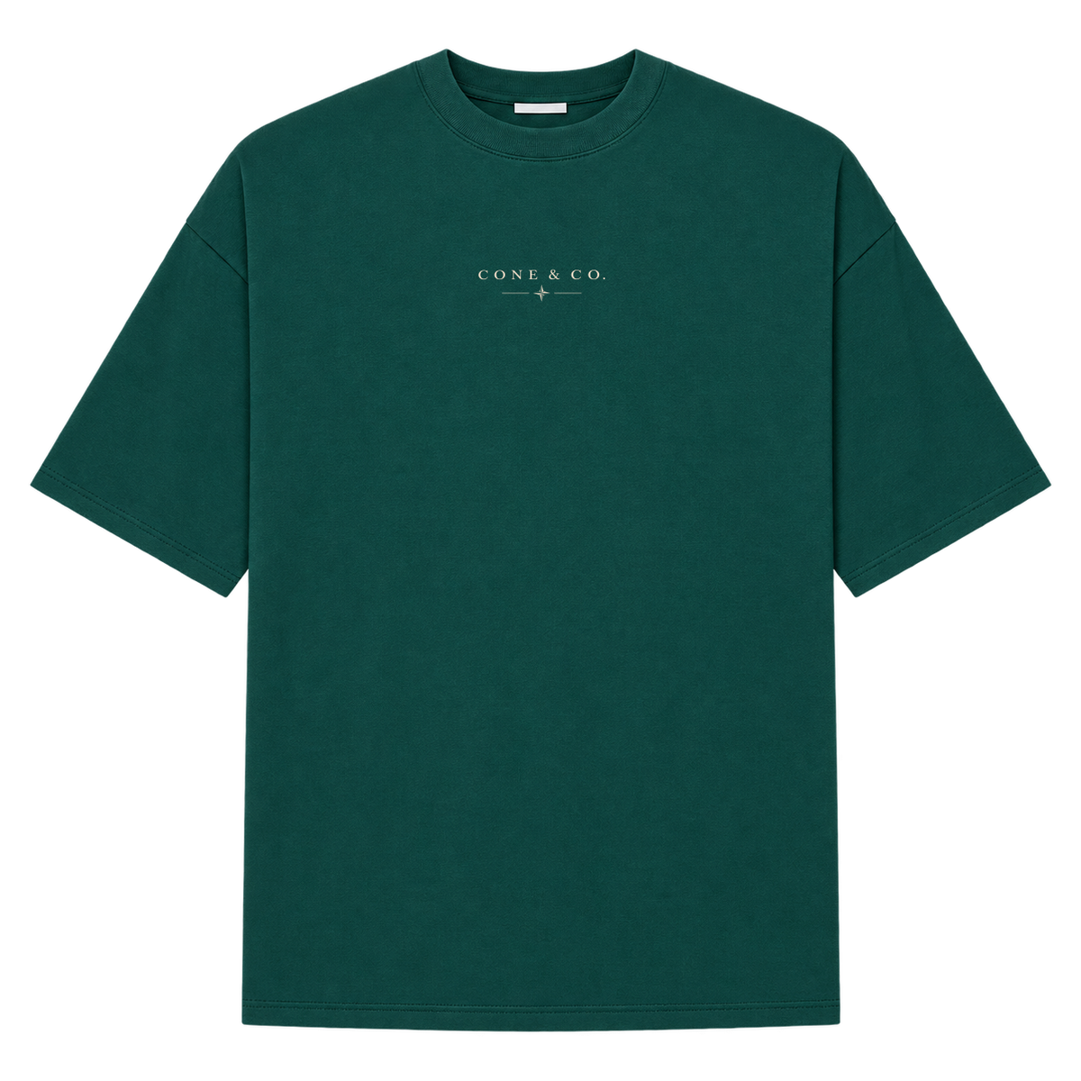 "Camiseta Oversized Cone & Co. — Suedine" Camiseta Oversized Suedine 220g
