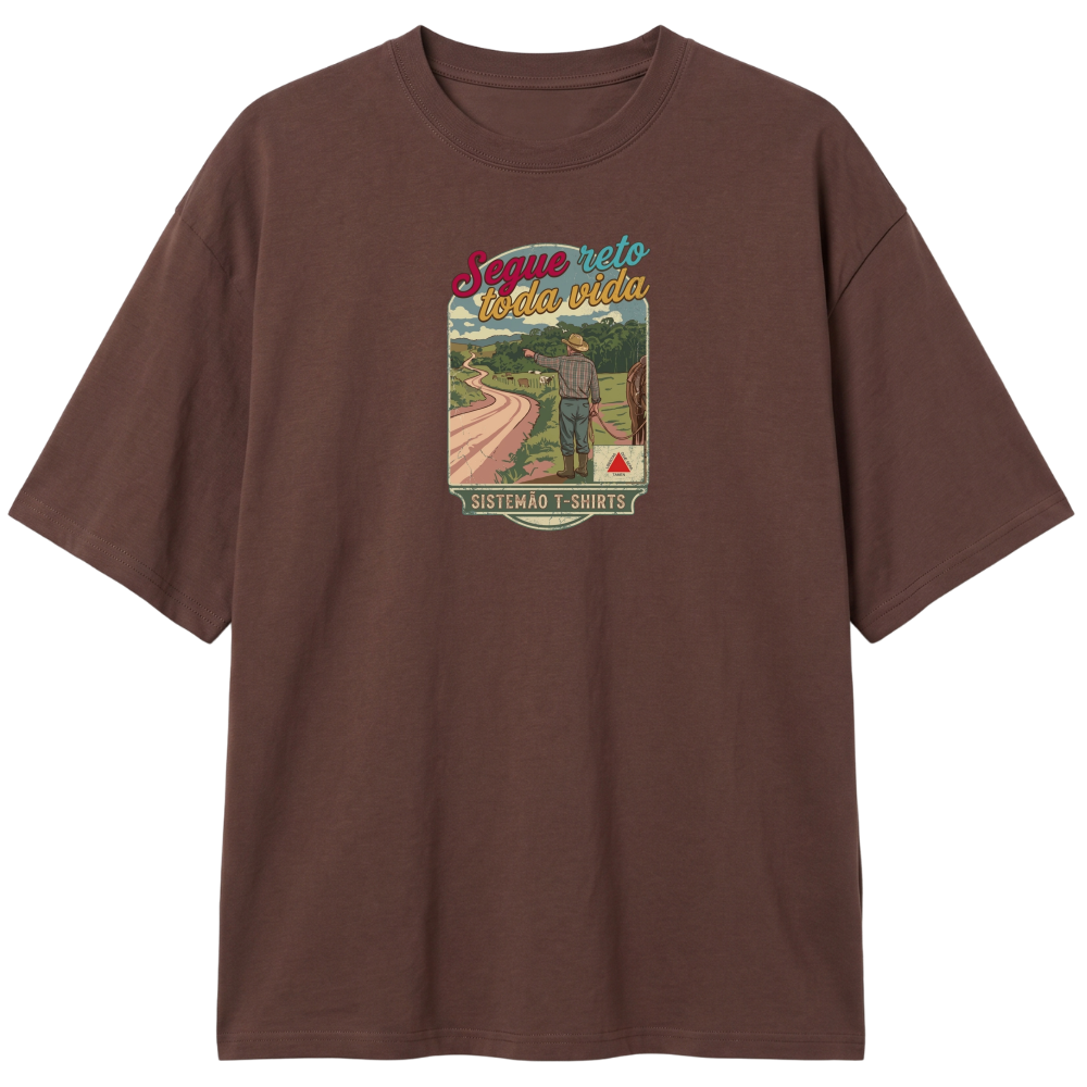 "Estampa/SEGUE RETO" Camiseta Oversized Classic
