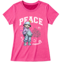 "Produto #009 Baby look PEACE IN CHRIST" Blusa Baby Look
