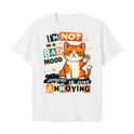 "Camiseta Regular "Im not in a bad mood"" Camiseta Premium Unissex Bunker Studios