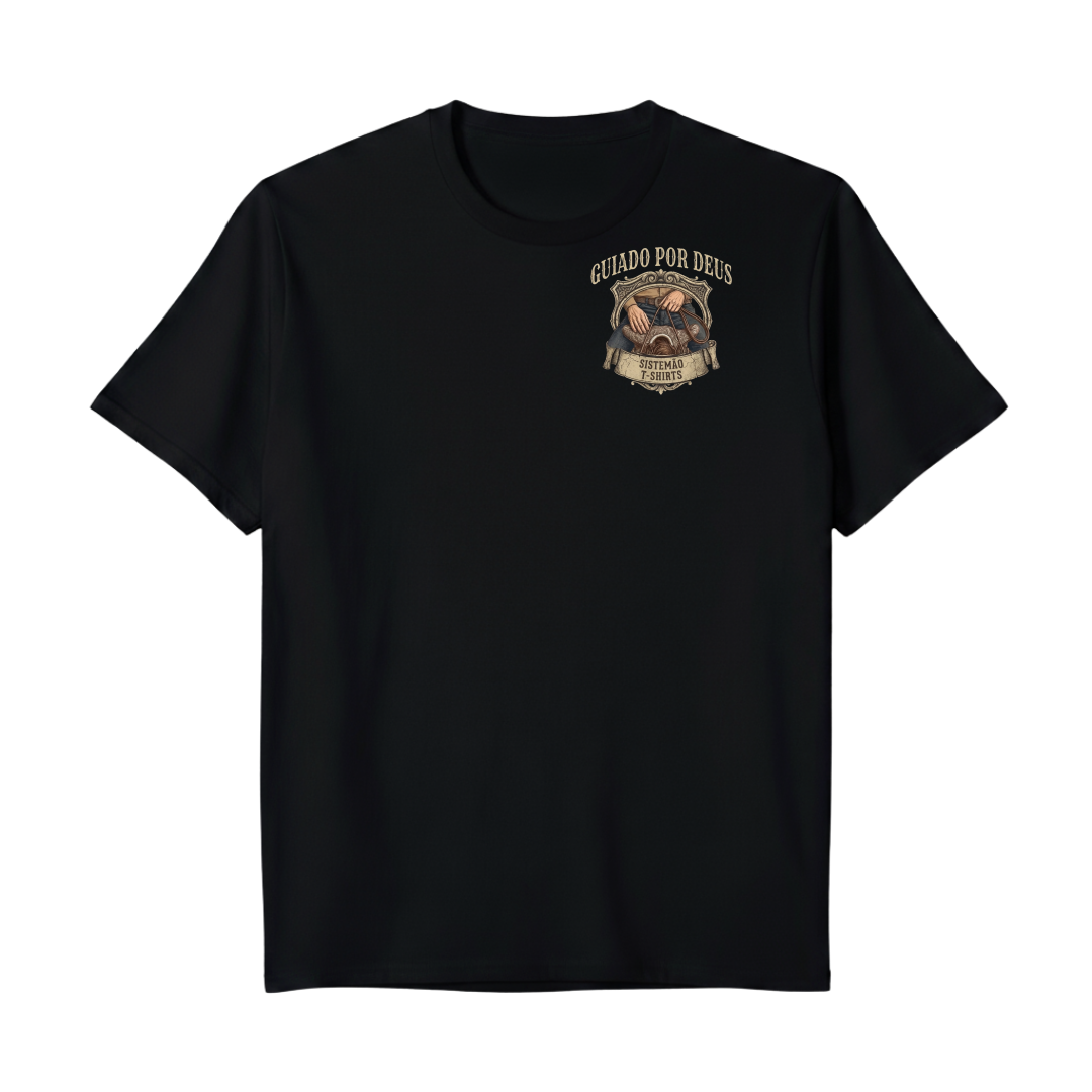 "Estampa GUIADO POR DEUS" Camiseta Premium Unissex Bunker Studios