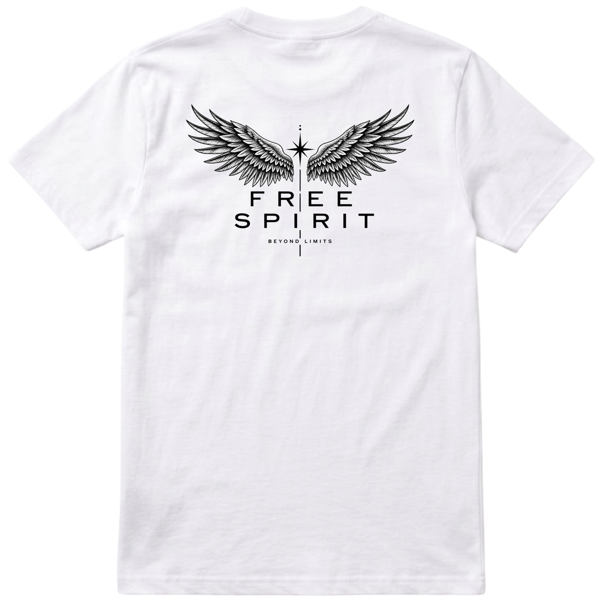 "Camiseta Regular Essential - Free Spirit (Técnica DFT)" Camiseta Premium Unissex Bunker Studios