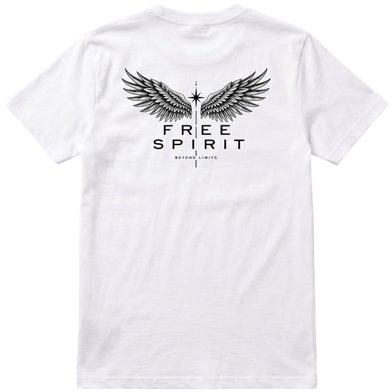 "Camiseta Regular Essential - Free Spirit (Técnica DFT)" Camiseta Premium Unissex Bunker Studios