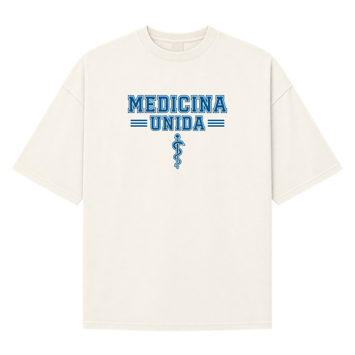 "Medicina Unida" Camiseta Oversized Suedine 220g