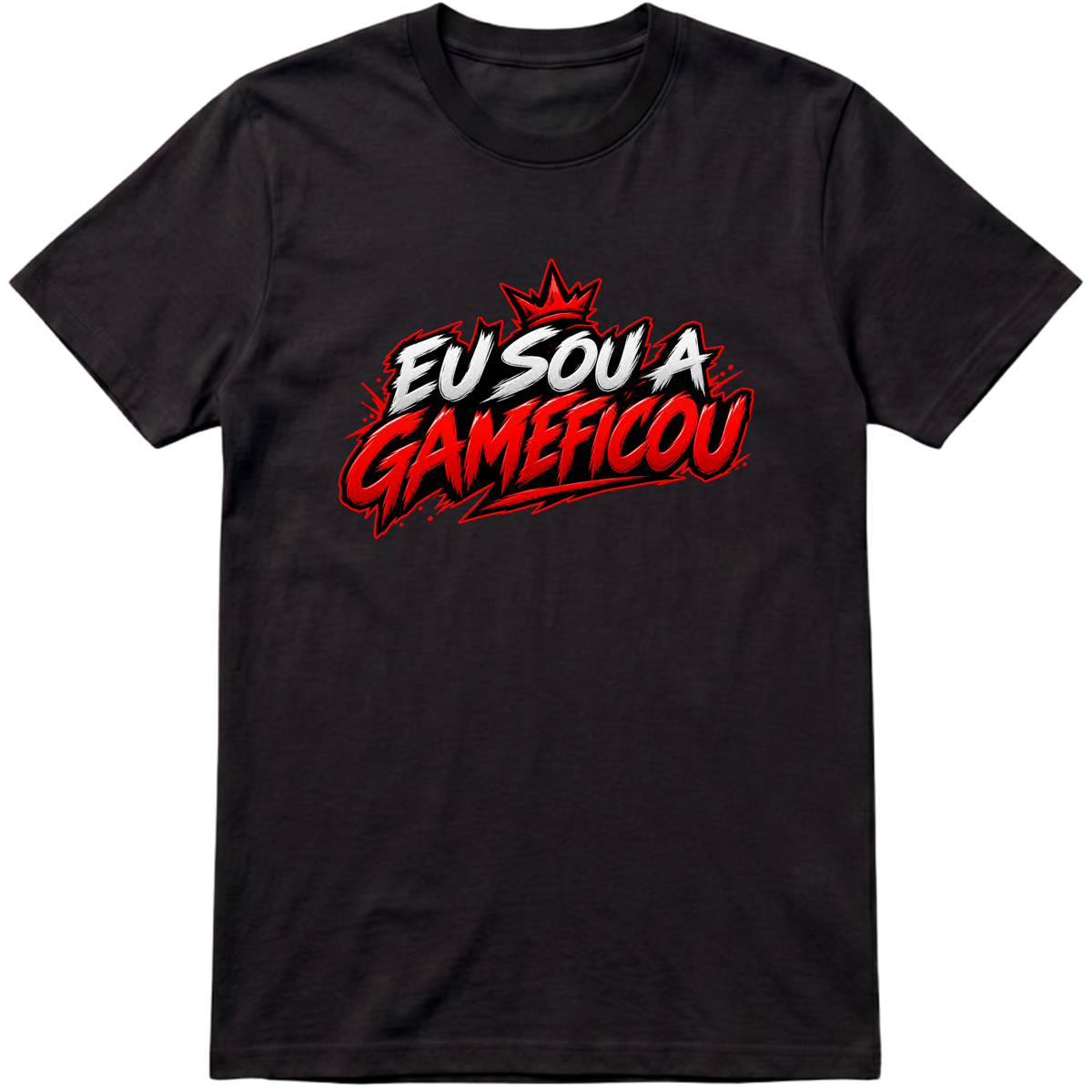 "Camisa eu sou a GameFicou" Camiseta Premium Unissex Bunker Studios