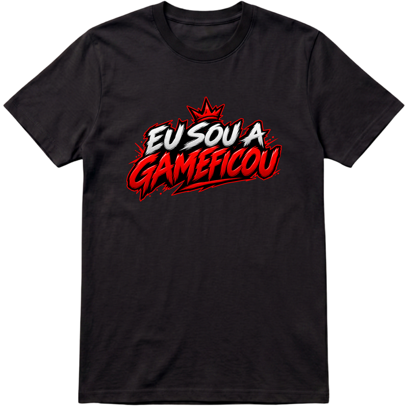 "Camisa eu sou a GameFicou" Camiseta Premium Unissex Bunker Studios
