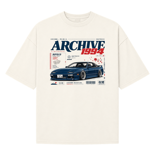 "Oversized Suedine "Archive 1994"" Camiseta Oversized Suedine 220g