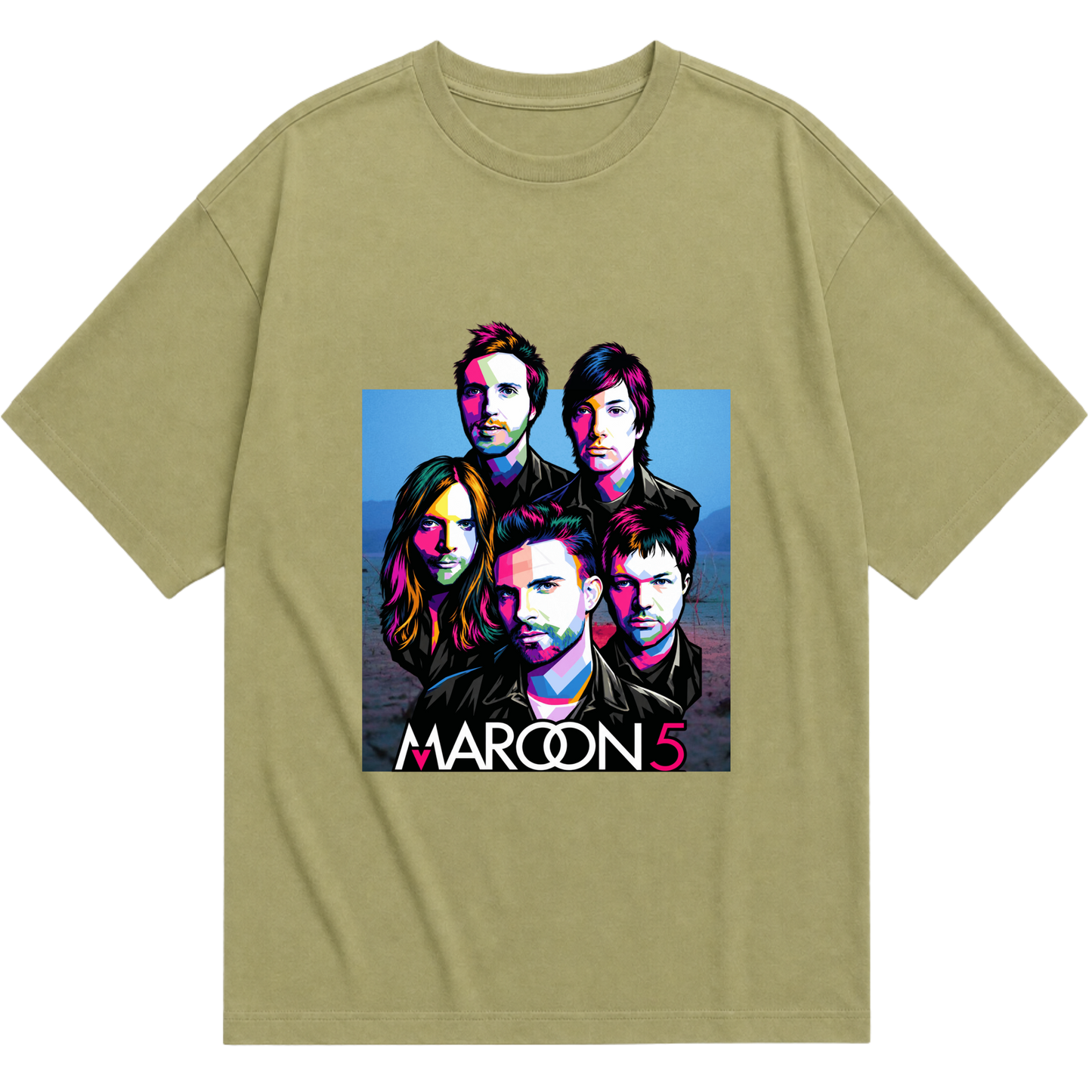 "Maroon 5 - Colors" Camiseta Oversized Básica