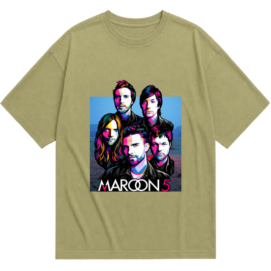 "Maroon 5 - Colors" Camiseta Oversized Básica