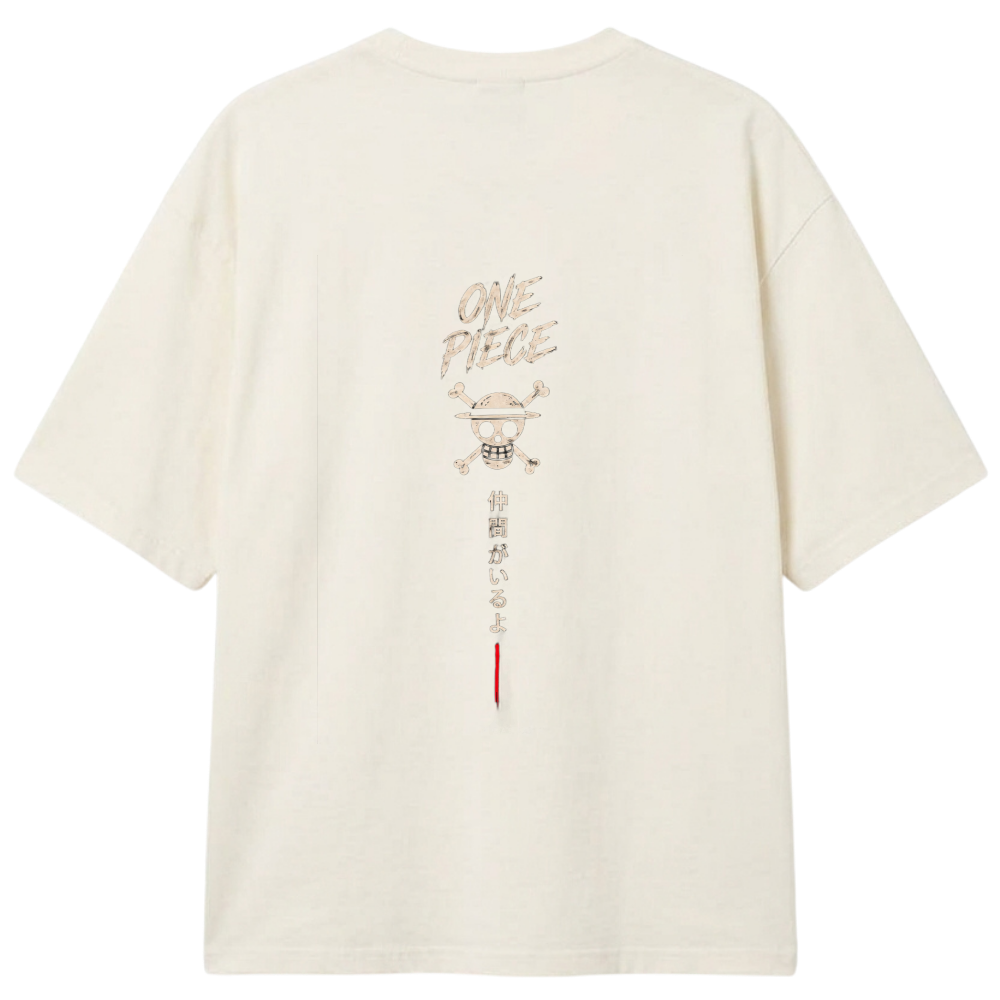 "Camiseta Oversized One Piece Monkey D. Luffy" Camiseta Oversized Classic