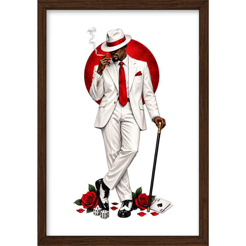 ""Seu Zé" Full Art - Quadro Tradicional" Quadro tradicional sem vidro acrílico
