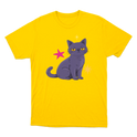 "Gata cinza" Camiseta Básica Unissex