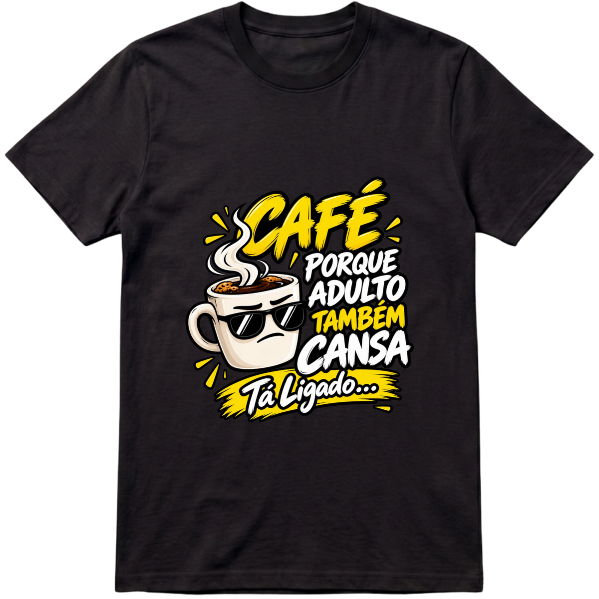"Camiseta Basic Adulto tambem Cansa" Camiseta Premium Unissex